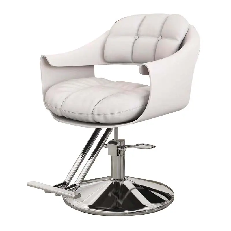 Nuevo producto promocional, silla de peluquería personalizada de estilo moderno de lujo, silla de cuero sintético para mujer, uso en la sala de estar