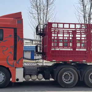 Remolque de camión semirremolque para transporte a granel con valla y 3 ejes, capacidad de 60 toneladas, para ganado. Tipo de producto: Remolques de camión. - Product Image 3