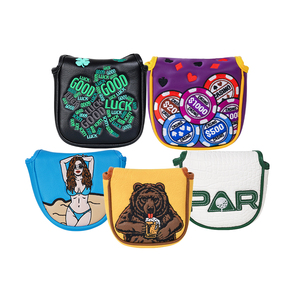 Vente en gros de housses de tête de club de golf au design populaire, accessoires de golf haut de gamme, housses de tête de golf imperméables avec aimant - Product Image 1