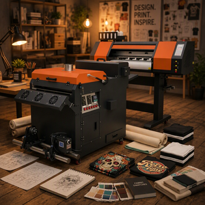 60cm Dtf Can logo Printer Dual I1600 Automatic Powder Shaker Sublimation Textek Impresora Gamer Machine with Oven - Product Image 1