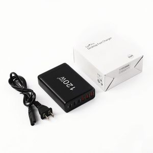 อะแดปเตอร์ชาร์จเร็ว High Speed 120W Gan Charger Type-C ชาร์จเร็ว 6 พอร์ต สำหรับเดินทาง ชาร์จเร็วพิเศษสำหรับแล็ปท็อปและโทรศัพท์มือถือ - Product Image 6