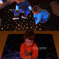 Tapis à LED sensible au toucher Tapis à fibres optiques sensorielles Tapis à fibres optiques à LED pour enfants