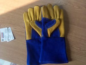 Gants Tig en cuir véritable pour le soudage, anti-coupure, anti-impact, antidérapant. - Product Image 2