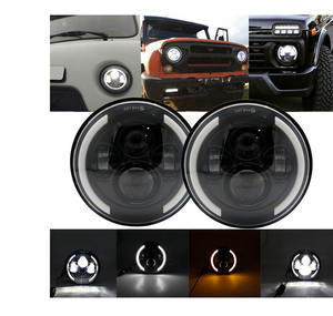 JHS Factory Supply systèmes d'éclairage automatique 5000lm antibrouillard 60W 7 pouces h4 phare led rond pour <span class=keywords><strong>jeep</strong></span> <span class=keywords><strong>wrangler</strong></span> - Product Image 5