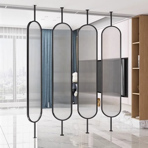Paravent en verre trempé |   Écran métallique rotatif |   Séparateur de pièce de <span class=keywords><strong>bureau</strong></span> moderne - Product Image 2