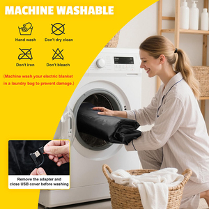 Manta Calefactora Portátil y Cómoda con 3 Niveles <span class=keywords><strong>de</strong></span> Temperatura, Eléctrica, Impermeable, con Protección contra Sobrecalentamiento, para Exteriores y Garaje - Product Image 5