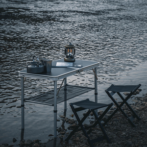 Mesa de Camping Plegable de Aluminio de Alta Calidad, Mesa de Picnic para Exteriores con Bolsa de Transporte - Product Image 3