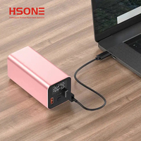 HSONE Pengisi Daya Magnetik Cepat 20W Power Bank Aluminium Alloy untuk MacBook dengan Logo yang Dapat Disesuaikan dan Pengisian Daya Nirkabel 10000mAh