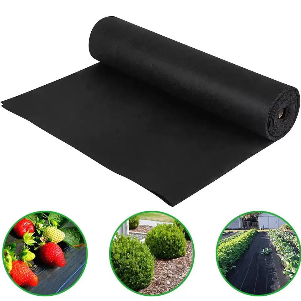 Membrane de protection UV anti-UV contre les mauvaises herbes 100% PP tissu non tissé PLA tapis de contrôle des mauvaises herbes hydrophile