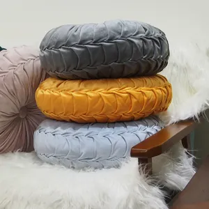 Высококачественные Разноцветные Вязаные декоративные подушки для пола круглого размера, подушки для сиденья, оптовая продажа