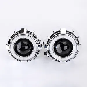 2.5 inch G1 bixenon Auto parts tuning double angel eyes for H1 hid xenon projector kit H4 car headlight