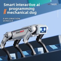 Robot chien mécanique à quatre pattes Cbyd AI, télécommande vocale, programmable, intelligent, interactif, jouet éducatif STEM, cadeau pour enfants