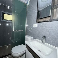 Maisons conteneurs respirantes en panneaux sandwich extensibles de 40 pieds, trois chambres, salon, imperméables, résistantes aux tremblements de terre