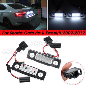 1 Par de Luces LED para Matrícula de Coche para Skoda Octavia 2 Facelift 2009-2012, Facelifted 2003-2012, Roomster 5J 2006-2010 - Product Image 2
