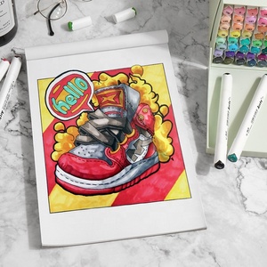 Ensemble de marqueurs d'art <span class=keywords><strong>Arrtx</strong></span> ALP80 couleurs stylos marqueurs à double pointe à base d'alcool marqueurs de croquis d'artiste permanent - Product Image 6