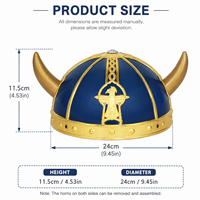 Nouveau Casque Viking en Corne Électroplaqué en Plastique – Chapeau de Guerrier pour Fêtes, Accessoire de Déguisement pour Halloween, Carnaval et Événements Cosplay