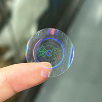 Holograma Termal de brillo holográfico para impresión en caliente, etiqueta adhesiva 3D de plata gruesa transparente personalizada
