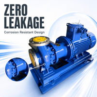 Pompe centrifuge à moteur basse pression monophasée OEM pour l'industrie chimique et le traitement de l'eau industrielle