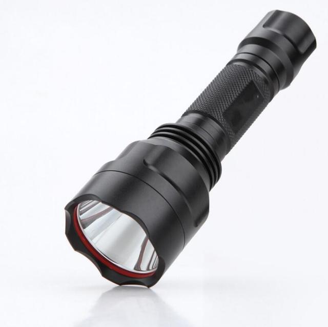 C8 Rechargeable Green LED Flashlight with IR 850nm Red IR & Linterna Aluminum Alloy Body IP65 Rating Bright Function