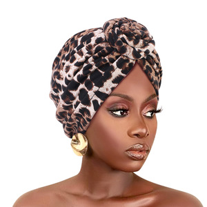 Zifeng OEM Moda Medio Oriente India Estilo étnico africano Impreso <span class=keywords><strong>Caracol</strong></span> Placa Flor Pañuelo Sombrero Turbante - Product Image 6