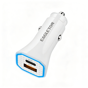 <span class=keywords><strong>Cargador</strong></span> de Coche USB-C PD de 20W y USB-A QC3.0 de Doble Puerto y Carga Rápida, Suministro de Fábrica, <span class=keywords><strong>Original</strong></span>, para <span class=keywords><strong>iPhone</strong></span>, Samsung, Xiaomi - Product Image 1