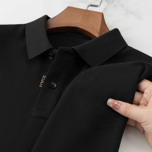 Polo para Hombre, Cuello Clásico, Diseño Liso, Tela Suave, Manga Corta Informal, Prenda Esencial Diaria - Product Image 3