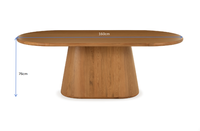 Table à manger en placage de bois MDF JJZ-011 moderne 1600 mm 6 places E2 ovale couleur personnalisée pour hôtel et maison, vente en gros de meubles