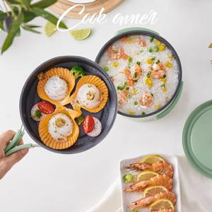 Xách Tay Nồi Điện Du Lịch Nồi Chia Đa-Chức Năng Nồi Ký Túc Xá Nồi Lẩu Điện Cho Một Người Từ Việt Nam - Product Image 4