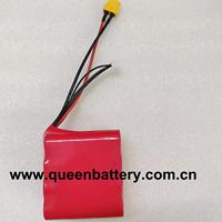 Batterie NCM 14.4V/14.8V 6000mAh 18650 4S2P 300-Cycle MOLI P30B C6 pour Bateau RC, Drone FPV, UAV, XT60, Certifiée KC/CE, 6 Mois, 0.5C