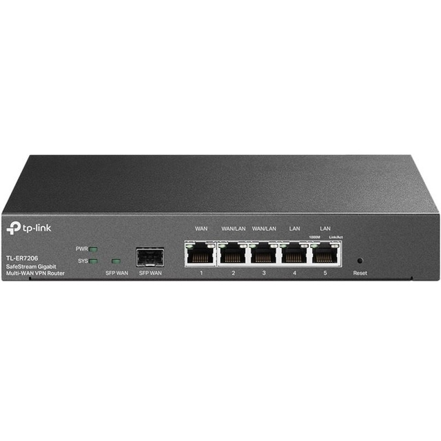 TP-Link Wired Router TL-ER7206 5 LAN Ports Omada Enterprise Router with 3-Year Warranty