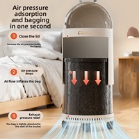 Poubelle de luxe légère en PP, double bac, forme baril, grande capacité, haute valeur esthétique, pour la maison, le salon, la cuisine, la chambre et la salle de bain