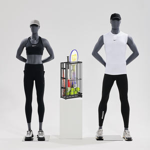 格安 卵型ヘッド 全身 プラスチック 環境配慮型素材 ABS製 マネキン 立位 筋肉質 スポーツマネキン - Product Image 2