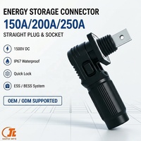 Connecteur d'alimentation étanche IP67 150A-250A 1500V CC, borne de batterie, connecteur de stockage d'énergie pour onduleur solaire BMS