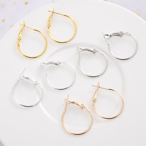 Hoop <b>Earrings</b> Zinc Alloy White KKC Gold Unisex Fashion Jewelry Accessories Multi Size Ear <b>Hooks</b> - Product Image 1