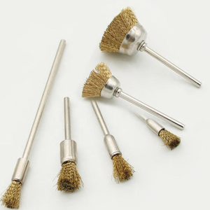 Juego de 10 cepillos de pulido de alambre de acero de 25 mm para taladro, herramientas de desbarbado de grado industrial, certificado ISO9001, eje de 40 mm, 1 cerdas - Product Image 2