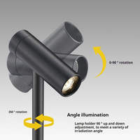 Nouveau projecteur LED 2026 pour présentoir de bijoux, lampe de comptoir multipolaire pour lunettes, éclairage d'exposition pour montres et musées, pour vitrine