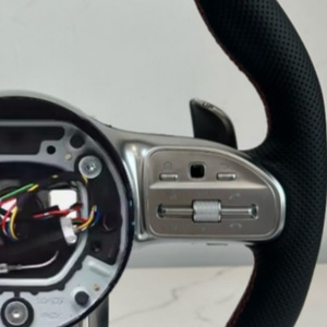 Volant en cuir de style sportif pour <span class=keywords><strong>Mercedes</strong></span>-Benz <span class=keywords><strong>AMG</strong></span> W212 W213 W204 W202 W203 W204 W205 C204 C205 CL203 W176 W177 GT - Product Image 4
