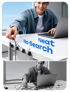 คลิปหนีบ<span class=keywords><strong>สาย</strong></span>แม่เหล็ก LISEN พร้อมตัวจัดระเบียบ<span class=keywords><strong>สาย</strong></span>ไฟหมุนได้ 360 องศา สำหรับโต๊ะทำงาน โต๊ะข้างเตียง สำนักงาน บ้าน และรถยนต์ - Product Image 6