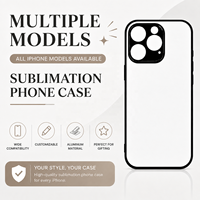 Coque d'iPhone personnalisée en silicone et aluminium imprimée par sublimation, compatible avec tous les modèles, légère, idéale pour les cadeaux d'affaires et l'utilisation mobile