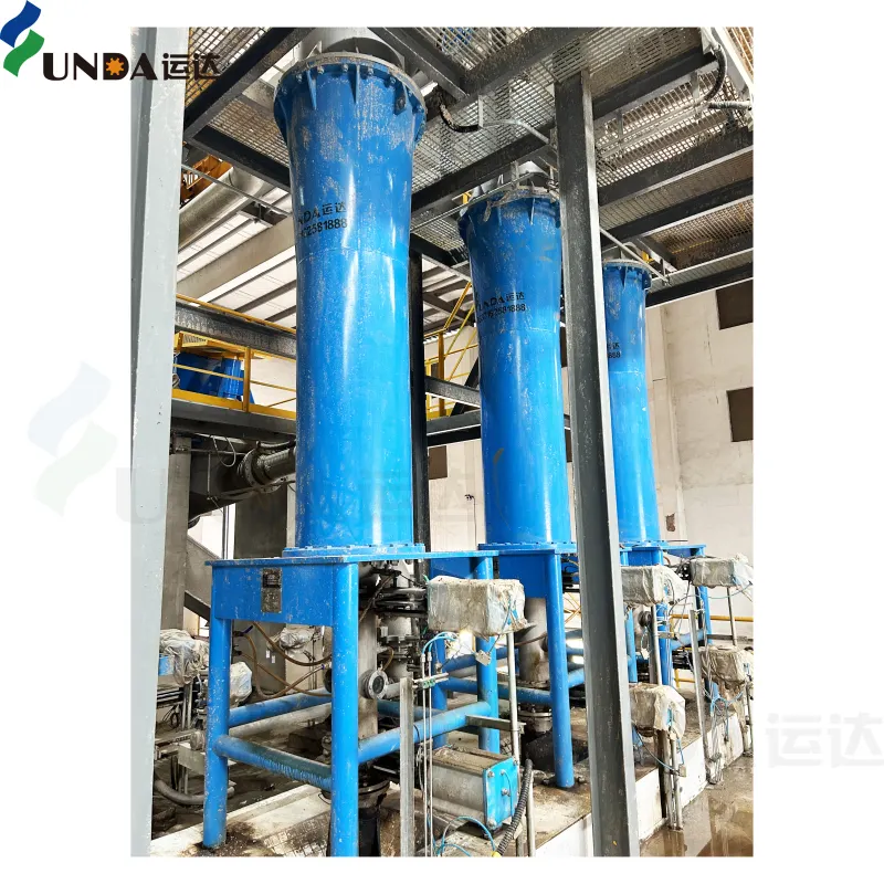 Système Yunda OCC contaminant lourd opération facile enlèvement sale de sable nettoyeur haute densité HD pour moulin à papier