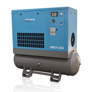 15kW 20 hp Screw 16 bar Air-Compressors with Air Tank and Dryer for Sand Blasting