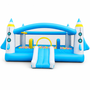 Castillo Inflable para Niños <span class=keywords><strong>Grandes</strong></span> con Estructura Estable y Rendimiento Seguro, Soporta la Salto Simultáneo de Varios Niños - Product Image 1