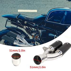 Tubo de Escape Universal para Motocicleta de Acero Inoxidable de Alta Calidad de 51 mm, Silenciador DB Killer Modificado con Doble Orificio de Escape - Product Image 5