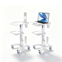Chariot mobile de scanner intra-oral médical dentaire, station de travail hospitalière électrique en plastique certifiée CE