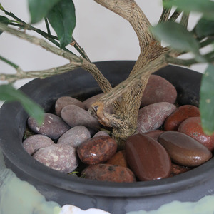 Voorbeeld beschikbaar: natuurlijke, onbewerkte rode kiezelsteen, decoratieve steen voor Zen-tuinlandschap, moderne siersteen - Product Image 4