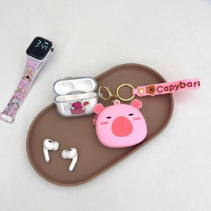 หูฟังไร้สายแบบใส่ในหูลาย<span class=keywords><strong>การ์ตูน</strong></span>คาปิบาร่าน่ารัก พร้อมชุดนาฬิกาและฟิกเกอร์ - Product Image 6