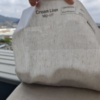 Rideaux transparents en lin mélangé pour le salon
