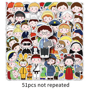 Autocollants en vinyle personnalisés découpés à la main sur le thème de la profession, pour scrapbooking, journal et ordinateur portable, décoration - Product Image 2