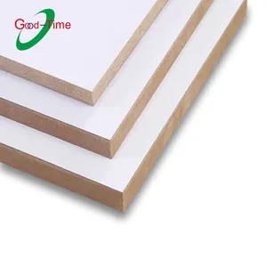 Decorative Laminated Melamine Mdf Board Plain MDF natural wood water proof pvc Melamine Mdf