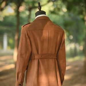 Giacca da uomo stile cacciatore retrò con tasche multiple in finta pelle scamosciata, nuova collezione Primavera 2026 - Product Image 5